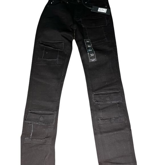 Si Tu Veux Brutini 23 Jean Jet Black Size 38 - Picture 5 of 5